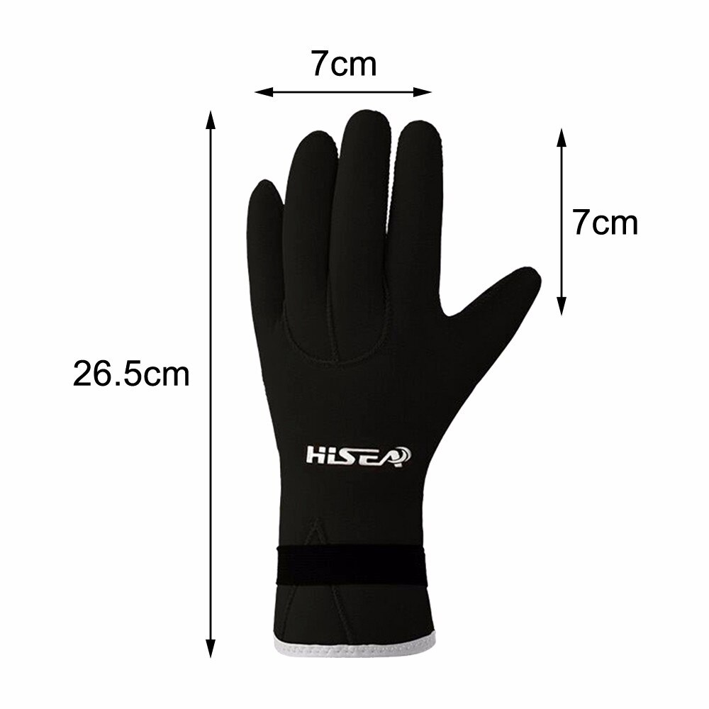 Neopreen Handschoenen 3Mm Zwemmen Duiken Apparatuur Koude-Proof Winter Zwemmen Scuba Dive Snorkelen Handschoenen: black M