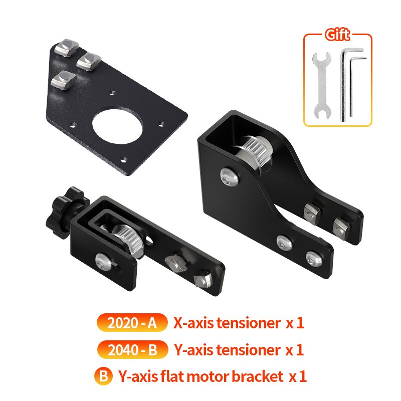 3D Printer Parts Y/X Axis Motor Mount Bracket Right/ Left X/Z-Axis Front/Back Motor Mount Plate X/Y Tensioner For CR-10 Ender-3: SKU15