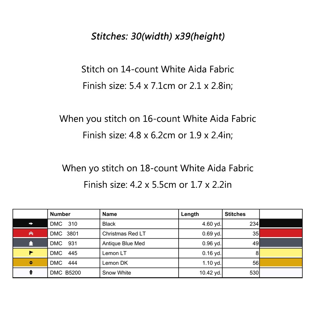 Lucky Cat Cross Stitch Pattern DMC Cross Stitch Chart Printed Version, Medium