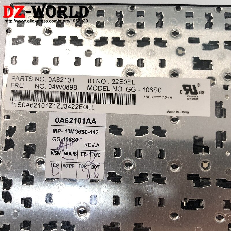 Original for Lenovo Thinkpad E520 E525 Swedish Finnish Keyboard Teclado 04W0898 0A62101