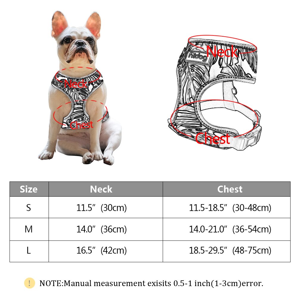 mesh hund kattesele trykte katter valpesele nylon seler til små mellomstore hunder chihuahua yorkshire bulldog
