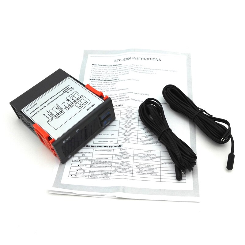 The Operation of Refrigerator Cold Storage Temperature Controller Refrigeration Defrosting Double Sensor Fan Management STC-9200