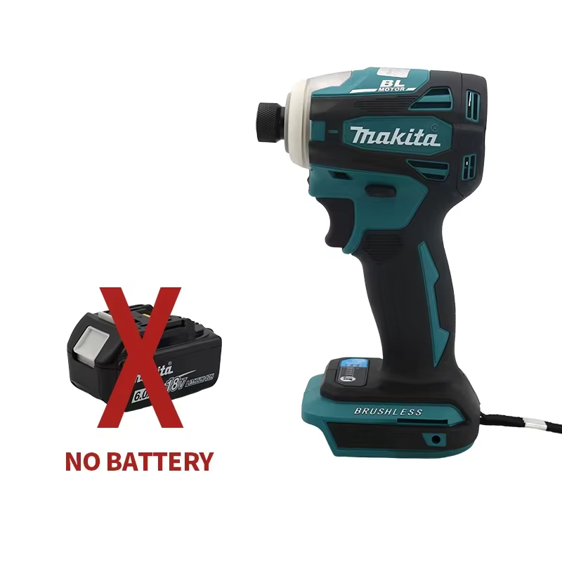 Makita DTD172 18 V Akku-Schlagschrauber, bürstenloser elektrischer Schlagbohrschrauber, wiederaufladbar, Elektrowerkzeuge für Holz/Ot/T-Modus: Gelb
