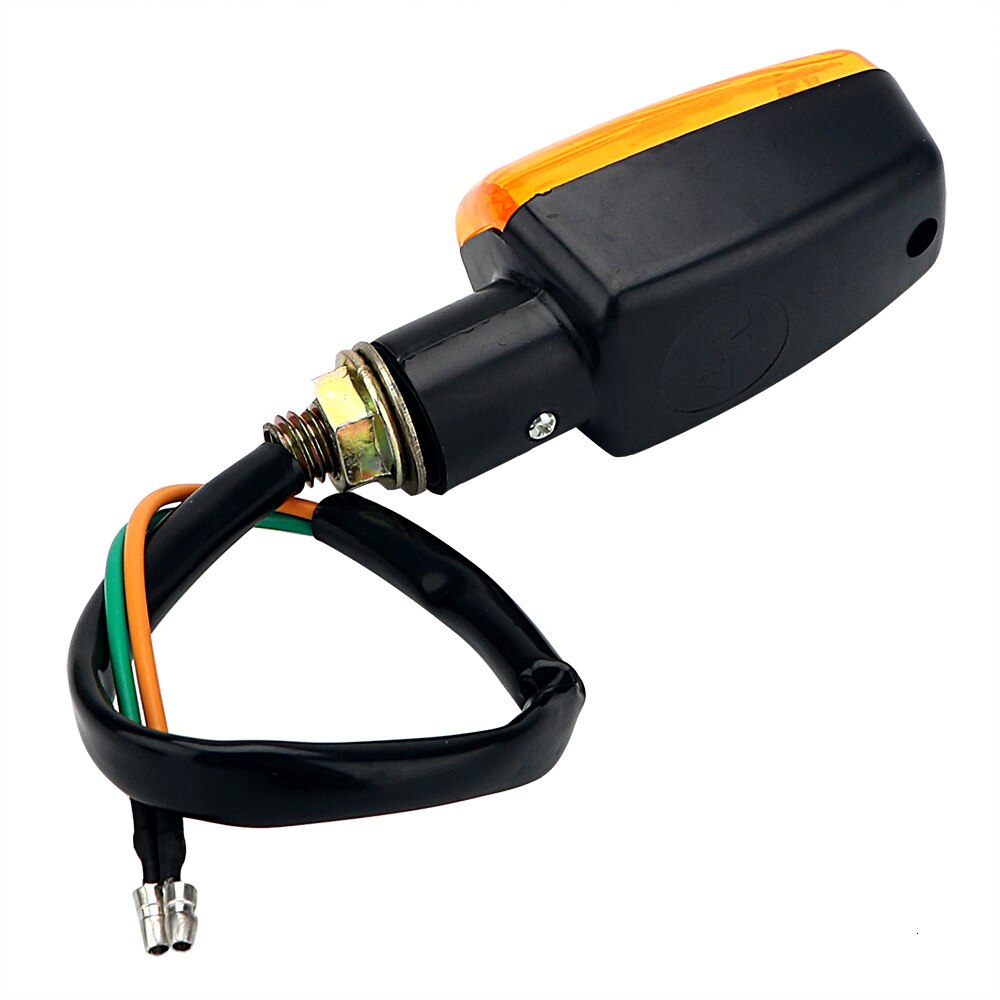 1 par motorcykelblinkers blub blinkerslampa universal  dc 12v motorcykel indikatorlampa gul blinkerslampa 8w