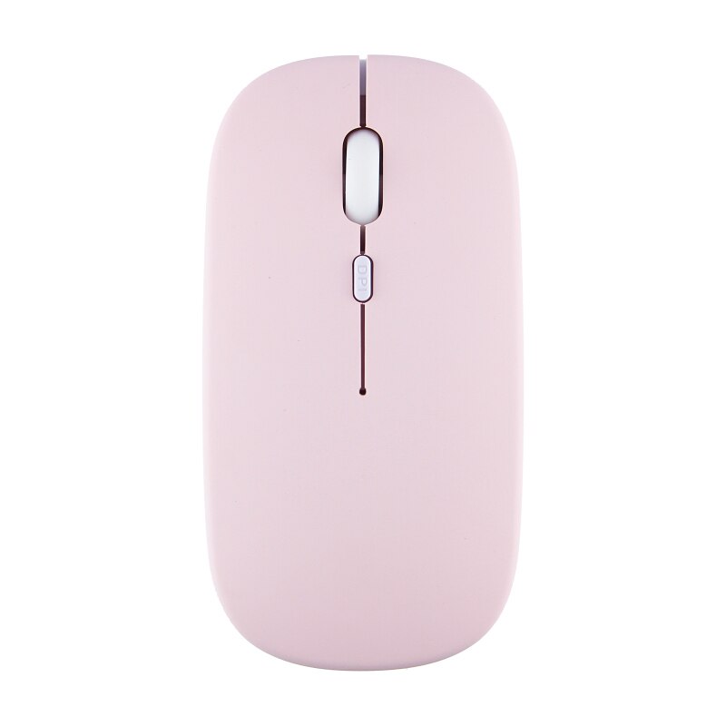 Silent Wireless Mouse Rechargeable Dula Model Tablet Bluetooth-compatible Mouse for iPad/Samsung/Huawei Laptop Mice 2.4G Mause: pink