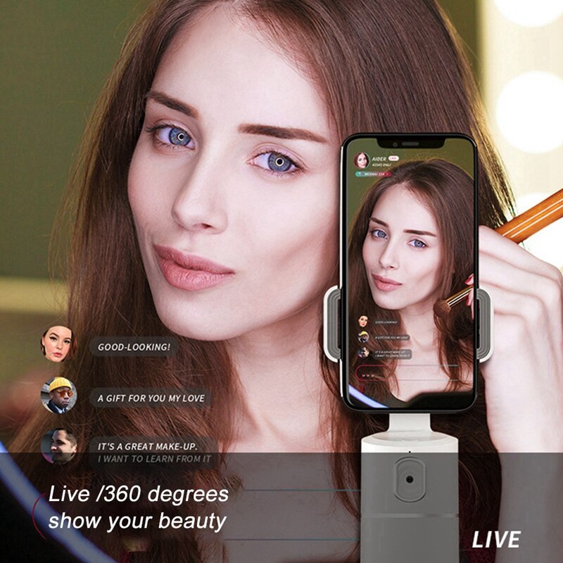 Mool smart follow-up pan/tilt, people tracking camera recognition stand built-in battery tracking stand for vlog recording