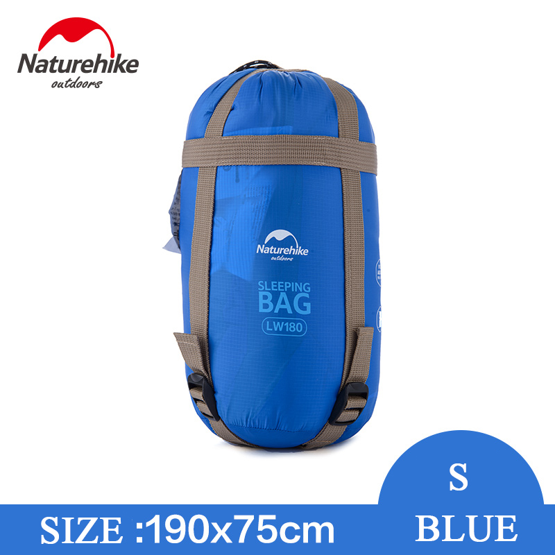 Naturehike soveposer udendørs camping vandreture forår efterår udendørs camping vandreture nh kuvert sovepose 205*85cm: Blå s
