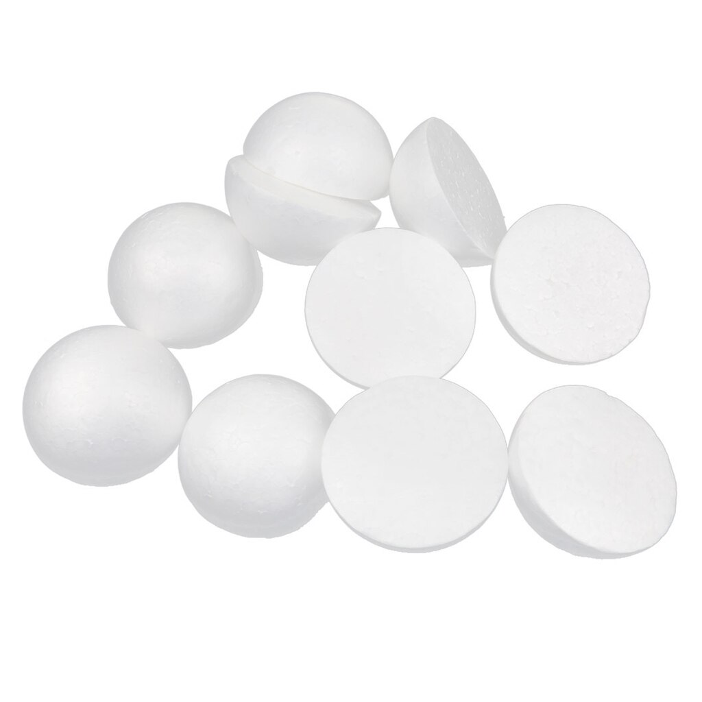 10pcs Modeling Styrofoam Foam Ball Spheres Crafts Decoration