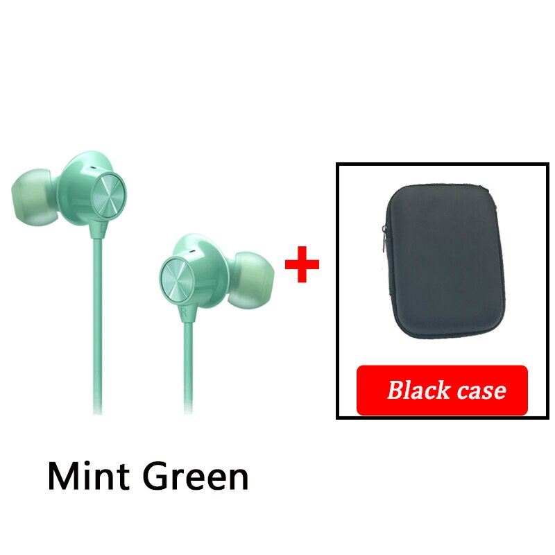 Oneplus Bullets Wireless Z bluetooth earphones Dynamic Magnetic Control for Oneplus 8 Pro 7T 7 Pro Original earphone: Mint green n black