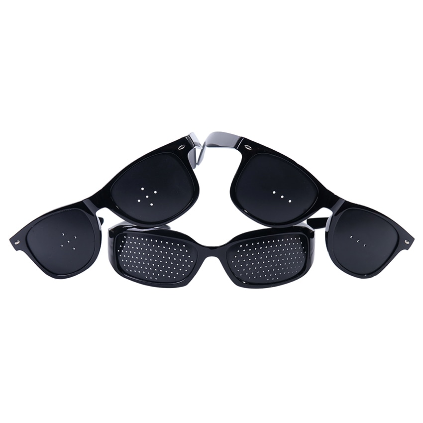 1PC Eye Training Pinhole Glasses Unisex Sunglass Exercise Outdoor Improve Eyesight Anti-fatigue Vision Care Eyeglasses