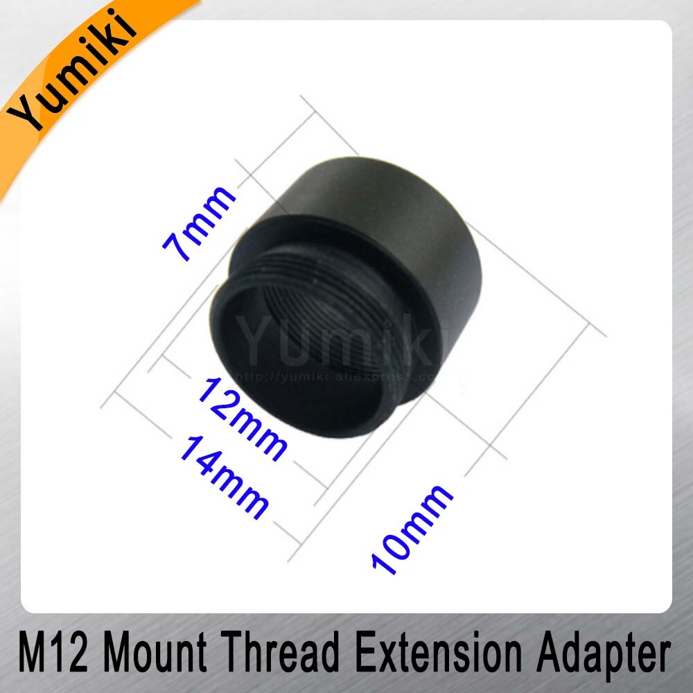 Yumiki 2pcs/lot Mount Thread Extension Adapter Zinc Alloy Extender M12 Lens Extension Ring for MTV Interface CCTV Lens