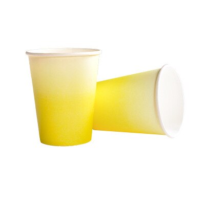 8PCS Party Pappbecher 12 Farbe Haushalt Kaffee Tasse Geschirr Home Decor Zubehör Hochzeit Decor Party: J