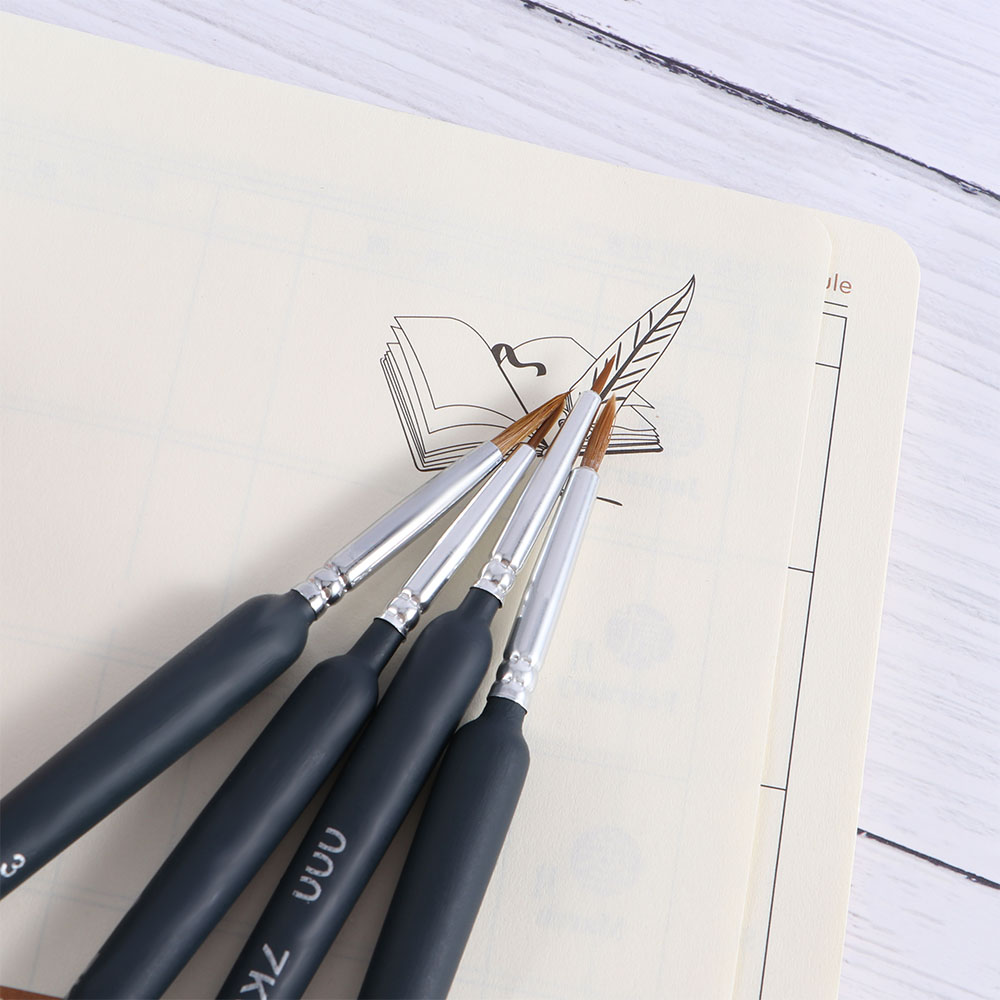 1 sæt krog line pen miniature pensel sæt hår børste fine art negle olie maleri tilbehør kunst forsyninger