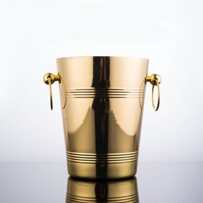Stainless Steel wine ice Bucket Chiller golden Wine Bottle Cooler Champagne Beer Chiller Ice Barrel Silver Gold whiskey rack