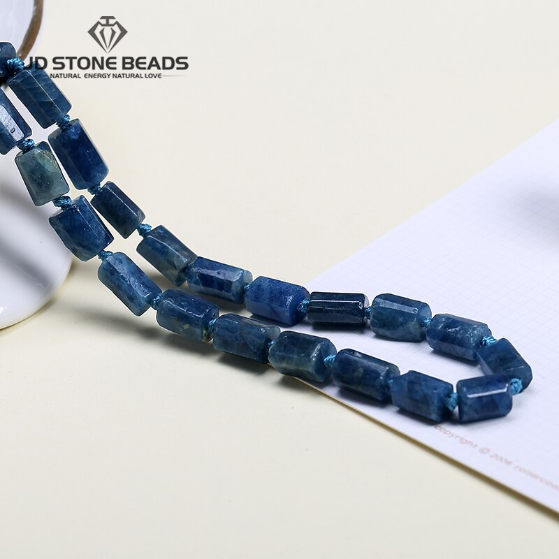 Natural Stone Faceted Cylinder Shape Loose Beads For Jewelry Making Diy Accessories