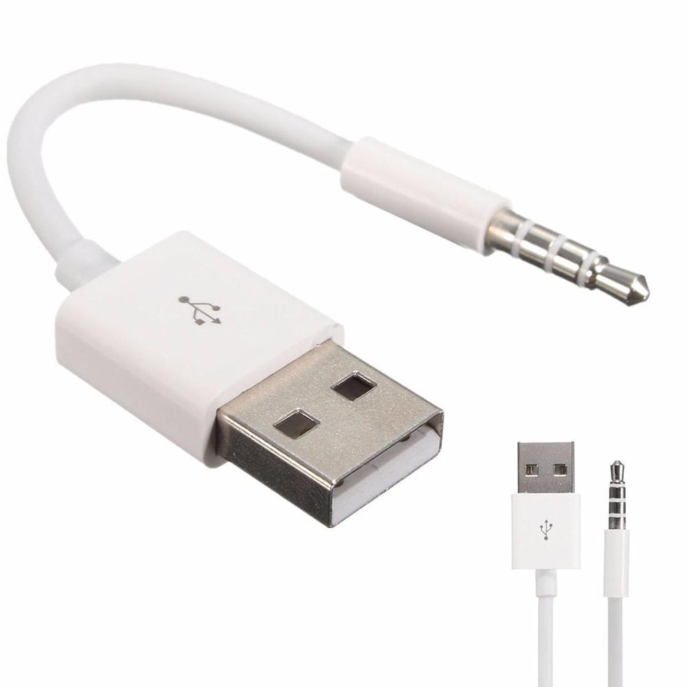 Laddare data usb 3.5mm synk ljudkabel för ipod shuffle 3rd 4th generationens tillbehör