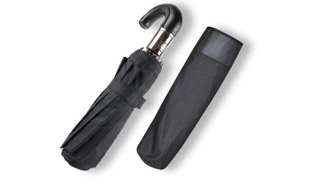 Classic English Style Umbrella Men Automatic 10Ribs 3Folding Strong Wind Resistant Umbrellas Rain Women Business Male Parasol: B