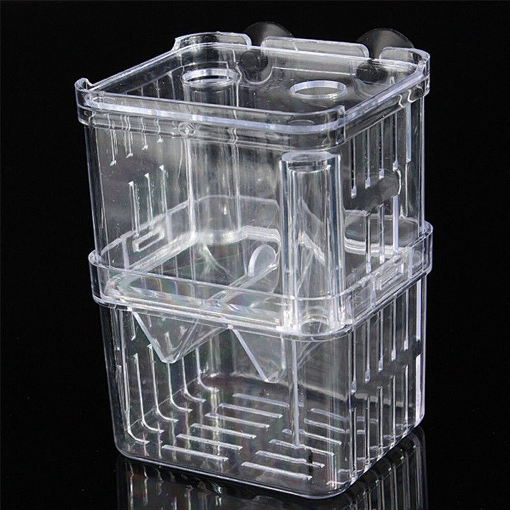 Clear Acrylic Fish Breeding Isolation Box Fish Tank Aquarium Breeder Box Double Guppies Hatching Incubator Aquarium Pet Supplies