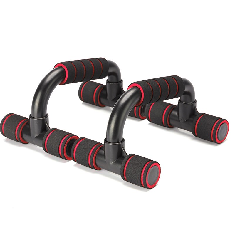 Barra de realce para Fitness, equipo de entrenamiento para el pecho, ejercitador con sujeción para las manos, 1 par: Rojo