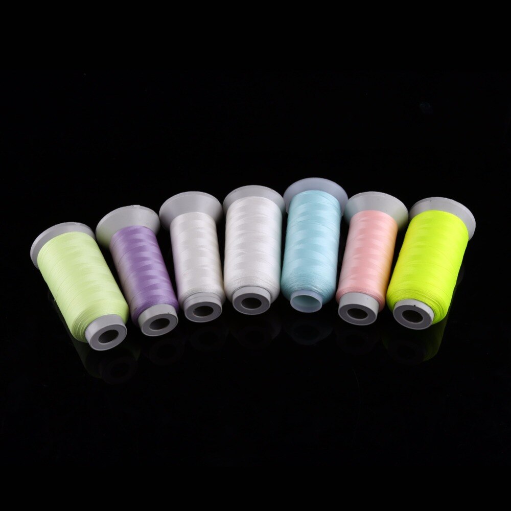 Spool Glow In The Dark Machine Hand Borduren Naaigaren Polyester Fiber + Noctilucent Factor Threads 1000 Yards/3000 yards