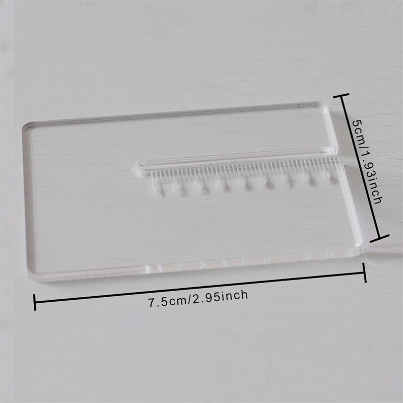 Acrylic plate for helping leather hole punches Tool DIY Acrylic Self marking plate Acrylic Leather Helping Leather Hole Punches