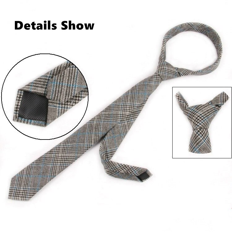 Corbata estrecha de lana de para el trabajo masculino, corbata informal para el novio de la boda, corbatas de 6CM, corbata Formal, corbatas para el novio, para hombres