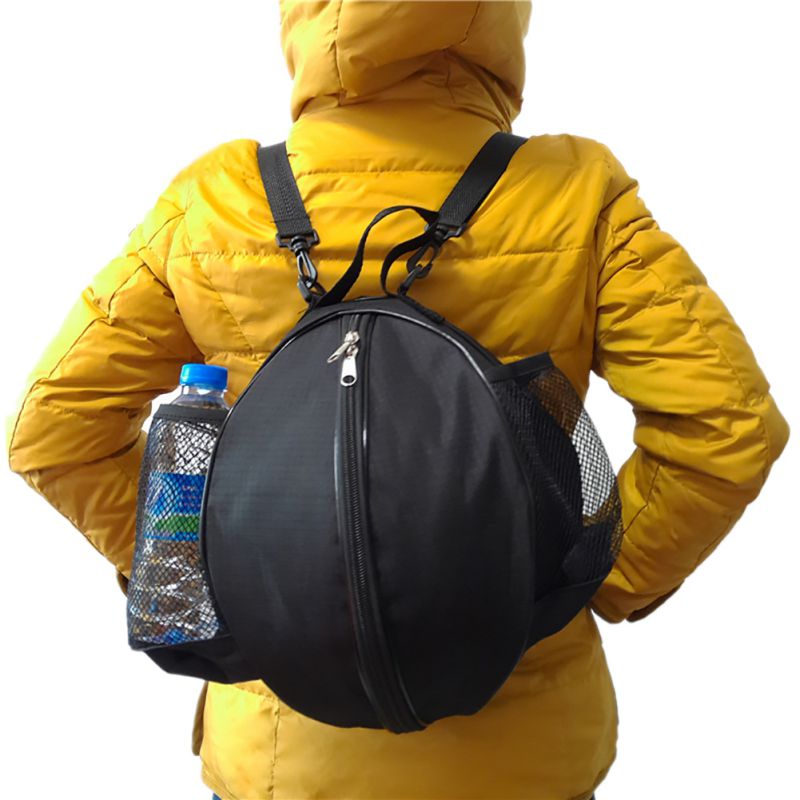 Round Shape Ball Bag Basketball Volleyball Football Backpack Adjustable Shoulder Strap Knapsacks Storage Bags