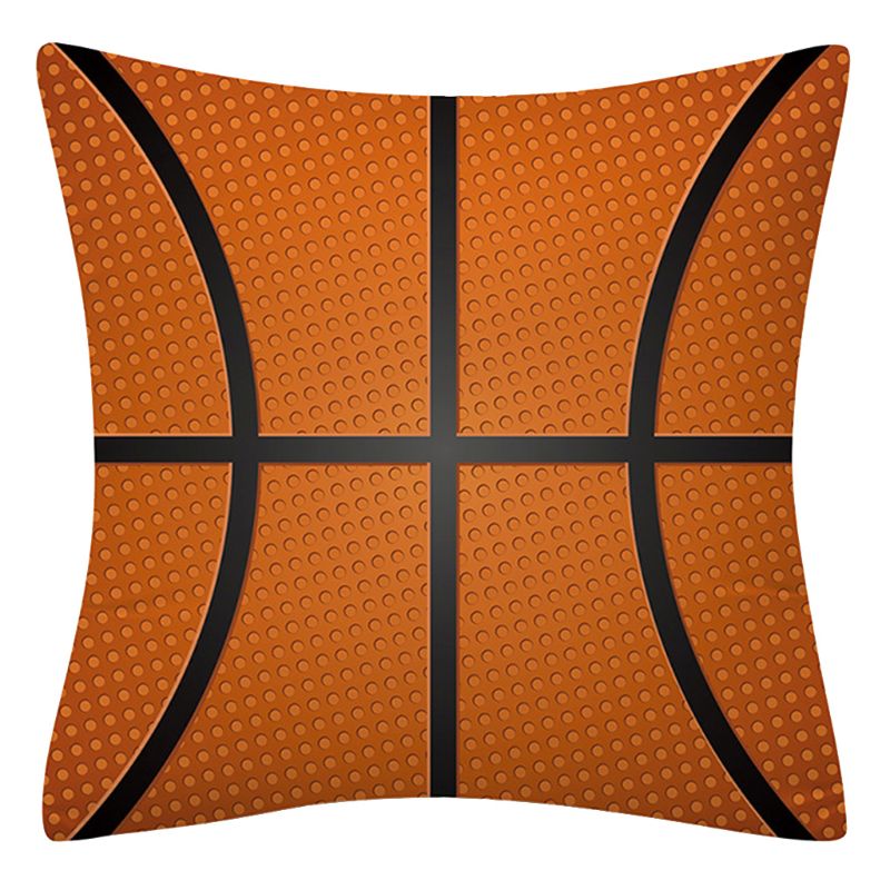 Sport Rugby Football basket-ball jeter taie d'oreiller 3D impression numérique pêche velours décoratif carré housse de coussin 425C: 1