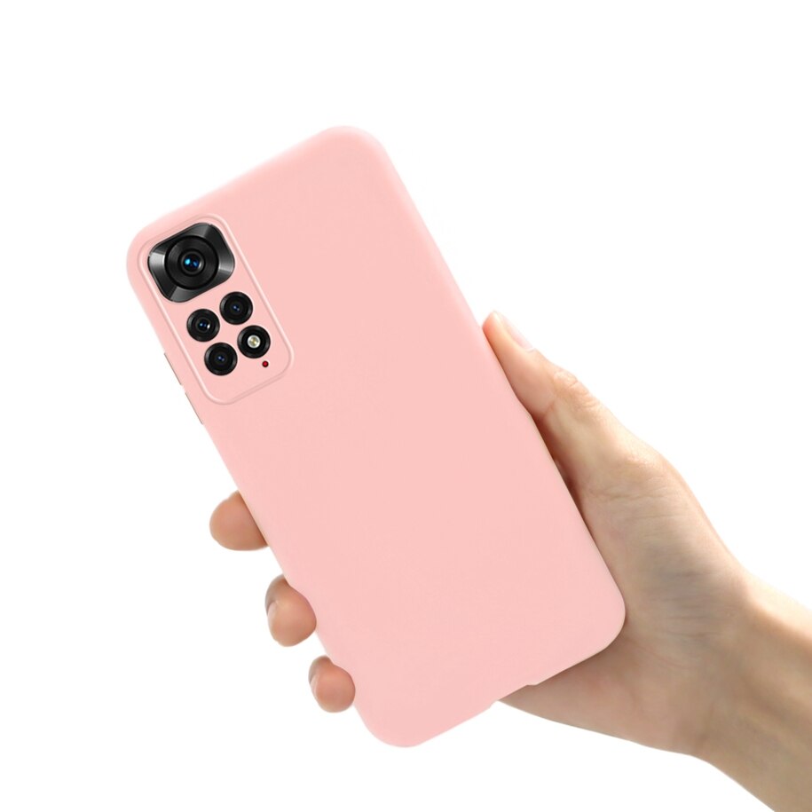 Voor Xiaomi Redmi Note 11 Global Case Leuke Vloeibare Siliconen Telefoon Cover Voor Xiaomi Redmi Opmerking 11 2022 Note11 11S Zachte Funda Bumper: For Redmi Note 11s / Light Pink