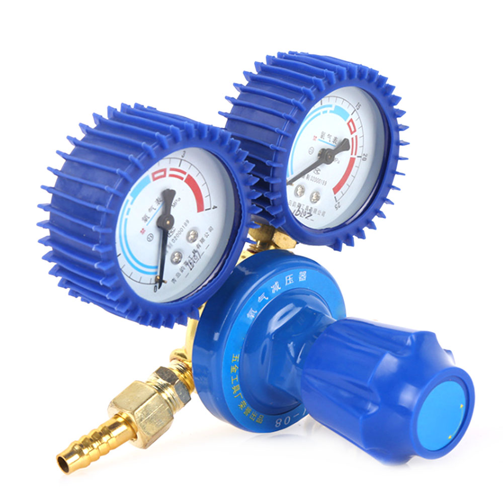 Oxygen Pressure Regulator 0-25MPa Oxygen Meter Reducer Reducing Valve Pressure Gauge Dual Brass Welding Cutting Tools
