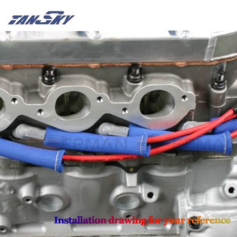 12cyl heat Protector Sleeve sleeving Spark Plug Wire Boot fuel oil lines Basalt TK-GT12