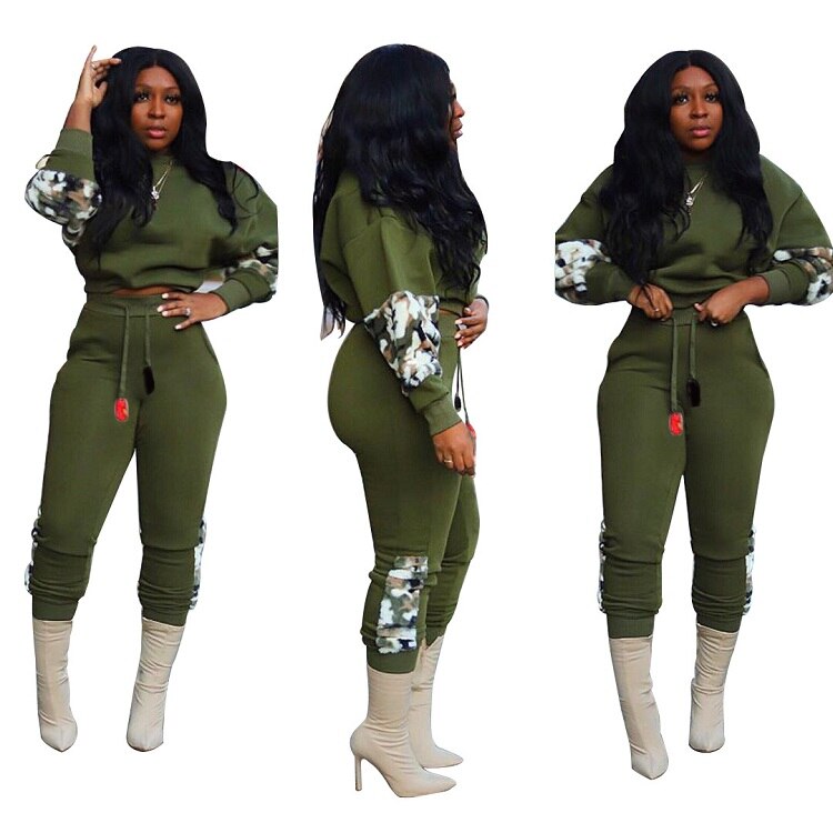 stylish leopard side stripe Patchwork Solid Leisure Hoodie jogger suits Outfits Womens Outfit Clothing 2 Piece Sets