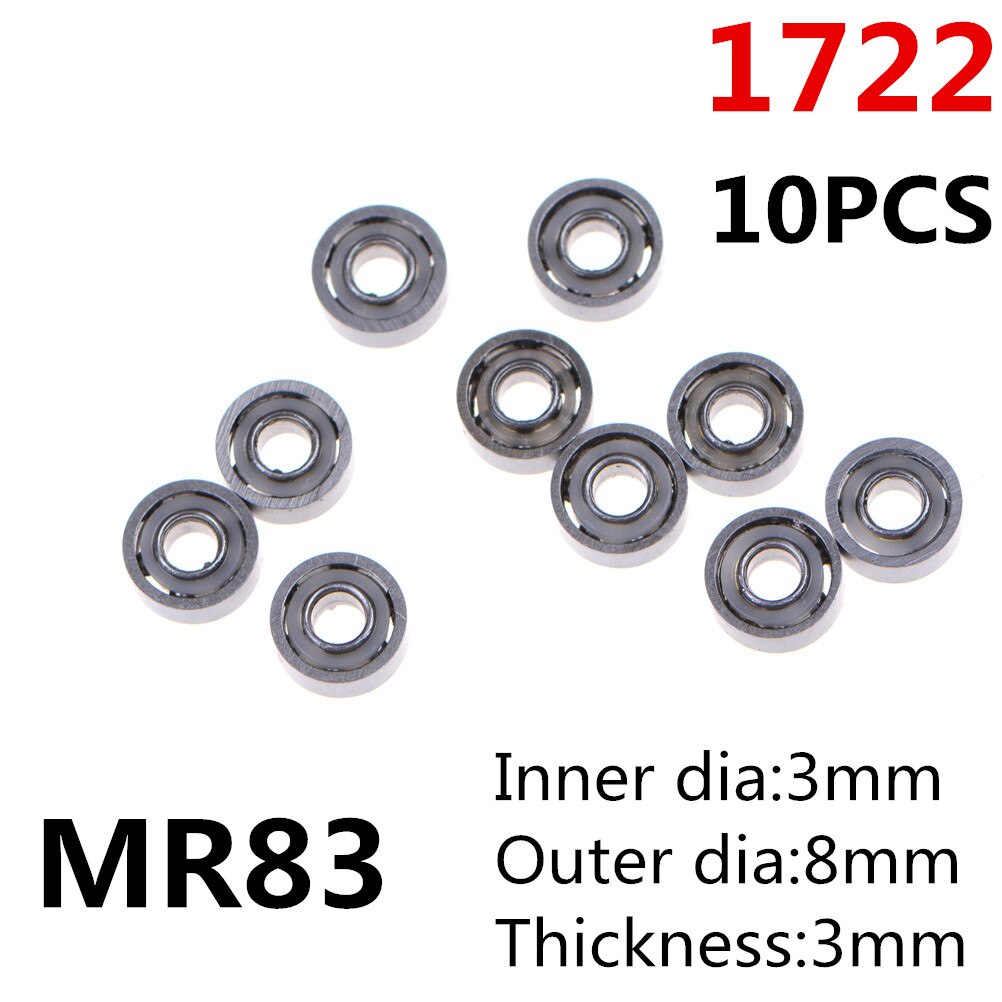 10 stk  mr62zz mr83 693zz metalskærmede præcisionskuglelejer minilejer  (2 x 6 x 2.5mm)