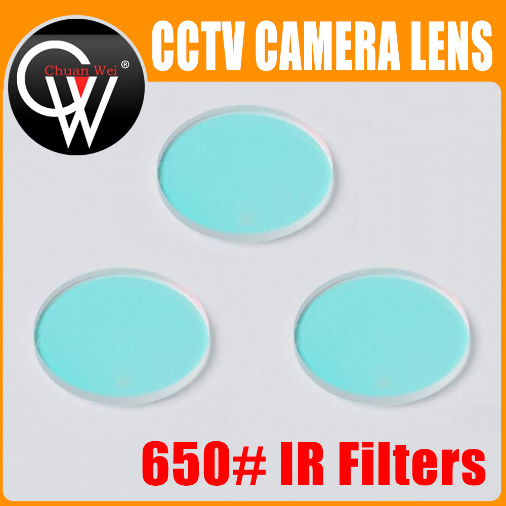 100 stks/partij 650 IR filter Geschikt voor gebruik met M12 interface en M14 interface CCTV lens