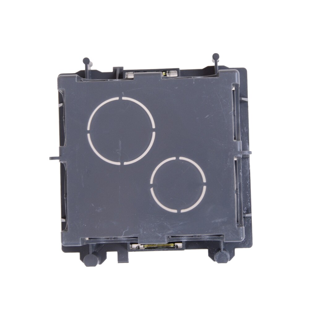 1PCS Plastic Wall Plate Wall Mount Junction Box Type 86 Switch Cassette Outlet Wall Switch Box,enclosure Flush Box Black