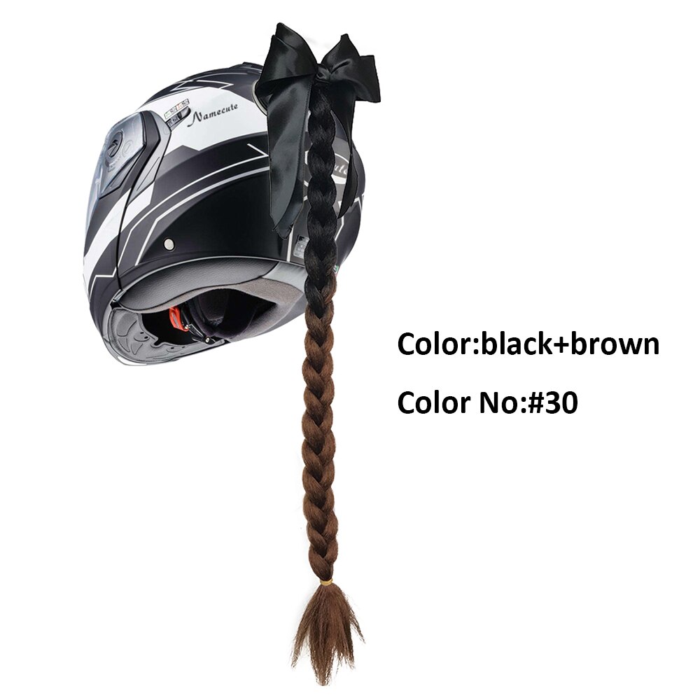 Helmet Braid Motorcycle Motorbike Woman Helmet Braids Twist Sucker Braids for Helmet: 5