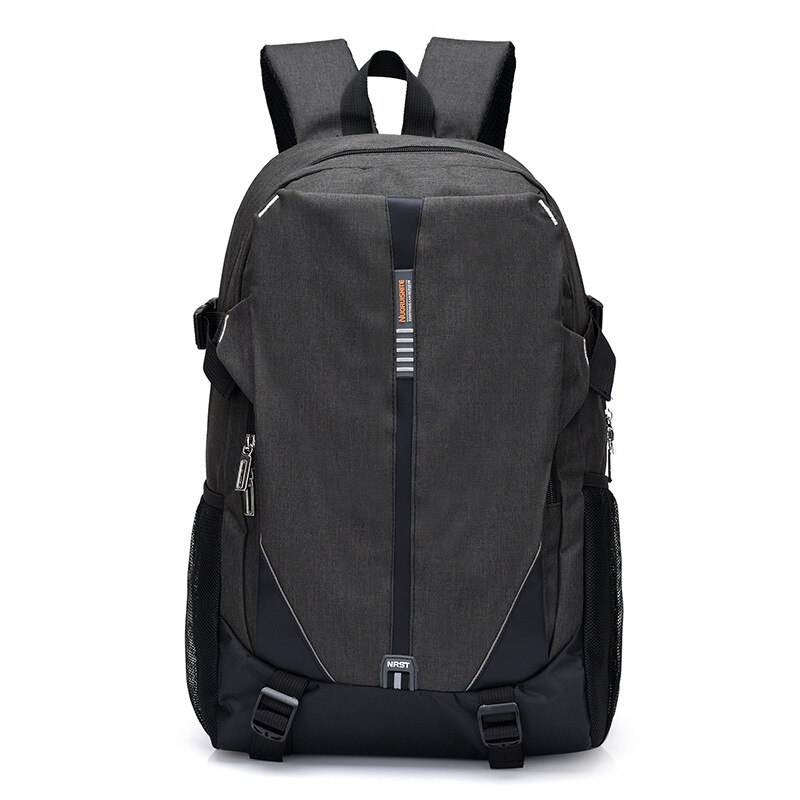 lässig USB Ladung Männer Rucksack Große Kapazität Nylon Geschäft Laptop Rucksack Männer Computer Reise Männer Rucksack Schule Tasche: Schwarz