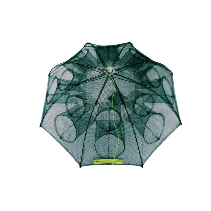 4/6/8/12/16 Hole Fishing Net Folded Portable Hexagon Fish Network Automatic Fishing Shrimp Trap Fish Minnow Crab Baits Cast Mesh: 8 Sides 16 Holes