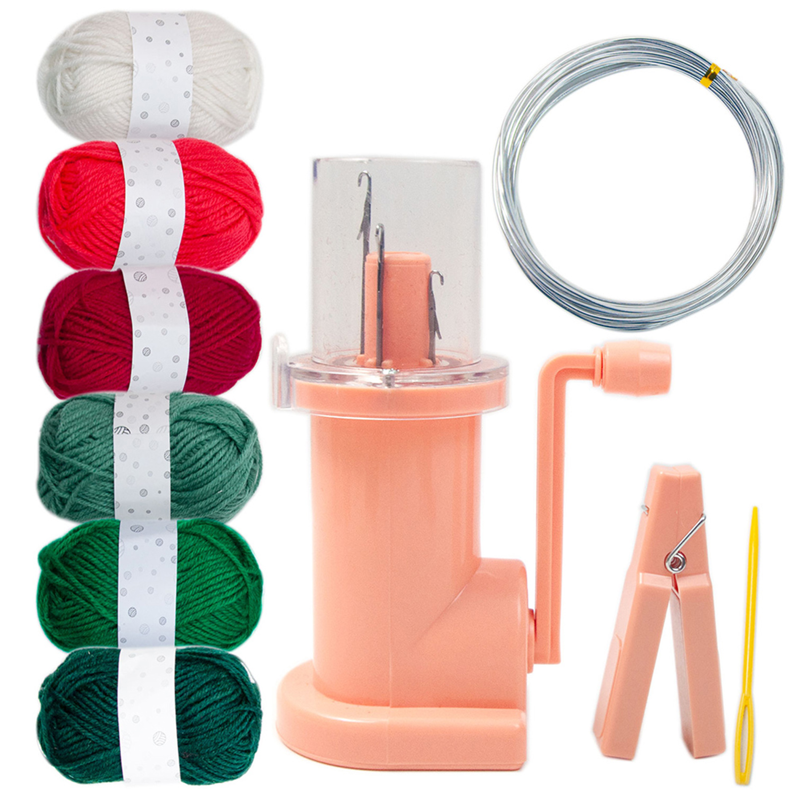 Maszyna do splatania lin z korbką, kolorowe zestawy do robienia na drutach z tkanych lin, wielofunkcyjne narzędzie do tkania bransoletek z tkanych lin: Marynarka wojenna