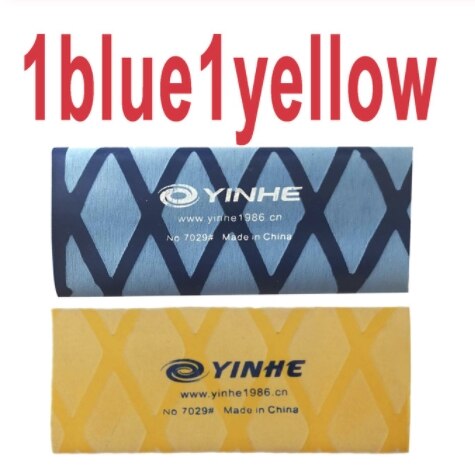 2 unids/lote YINHE GALAXY supergrip termoretráctil para raqueta de tenis de mesa, mango de cinta, raqueta de Ping Pong, banda para el sudor: YH 1blue1yellow