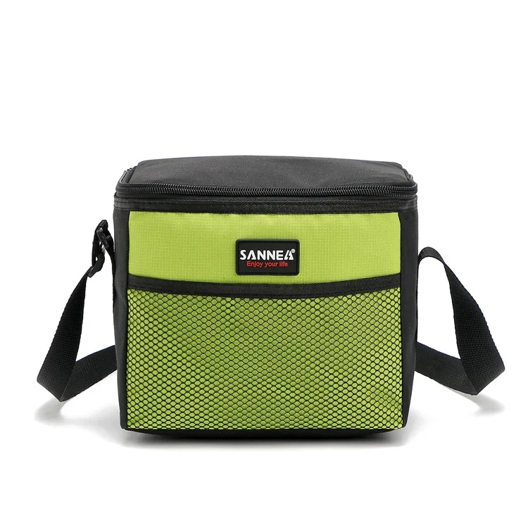 5L Picnic Bags Outdoor Camping Multi Waterproof Student Lunch Bag Adjustable Shoulder Strap Carrying Lunch Box Ice Pack Bag: Dark Grey