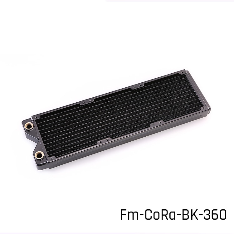 FormulaMod Fm-cora-bk, 120/240/360/480mm radiateurs à une rangée de cuivre noir, épaisseur 29mm, adapté aux ventilateurs 120*120mm