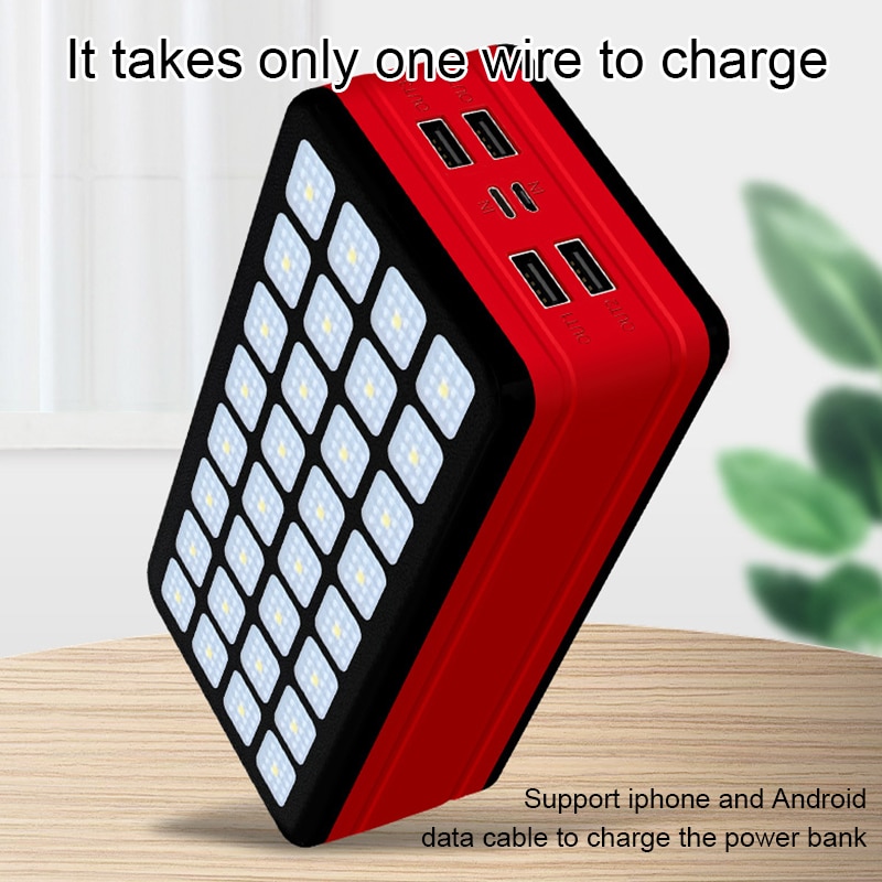 Power Bank 99000mAh Large Capacity Portable Charger Outdoor Waterproof Power Bank Suitable for Iphone 11 Xiaomi Samsung