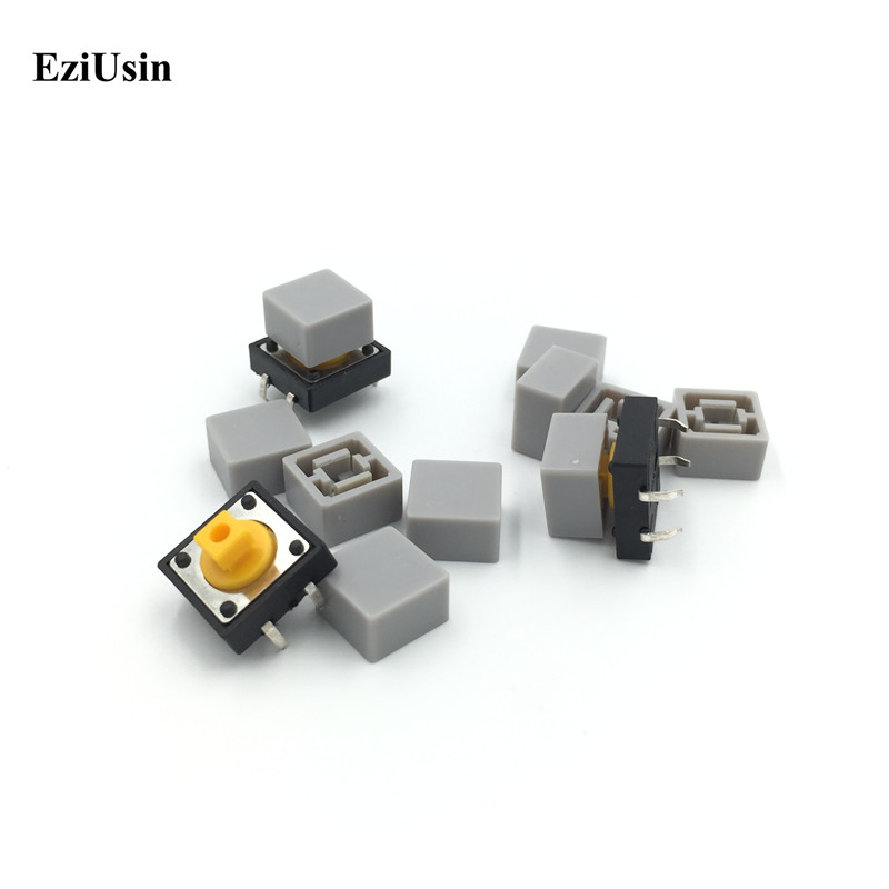 EziUsin 9*9*5 9.2*9.2 Keyboard Caps Touch Button Micro Switch Cap Interrupteur Tablette Suit 12*12*7.3 Square Head Inner 3.9*3.9