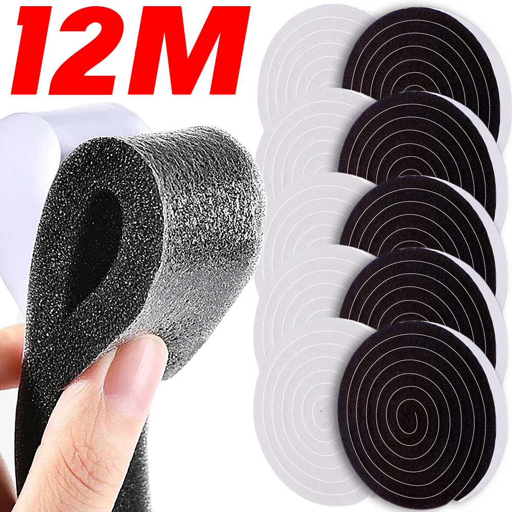 Foam Window Sealing Strip Weather Stripping Door High Resilience Seal Tape Self-Adhesive Soundproof Windproof Insulation Strips