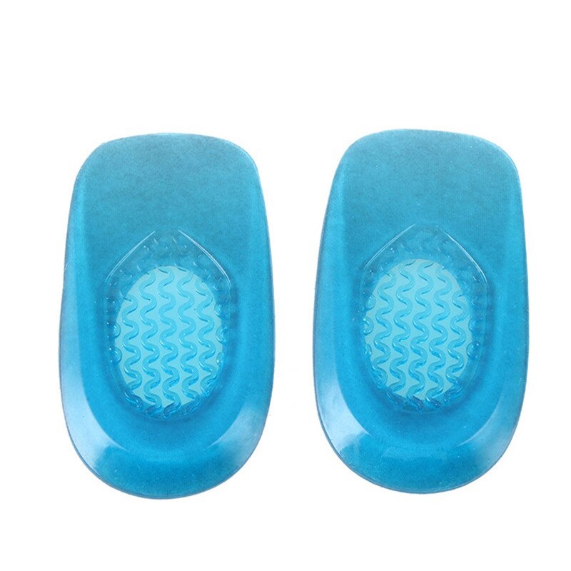 1 Paar Voeten Kussen Gel Voet Hak Half Binnenzool Shoe Pad Voetverzorging Tools Zachte Siliconen Verhogen Hak Ondersteuning Pads orthopedische Binnenzool