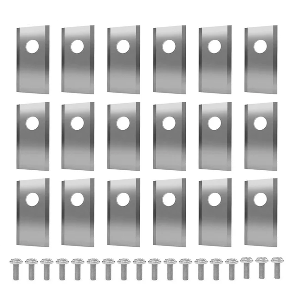 18/30pcs Lawn Trimmer Blades For Worx Landroid Robotic Lawn Mower Brushcutter Replacement Stainless Steel Blade Set With Screws: Brown