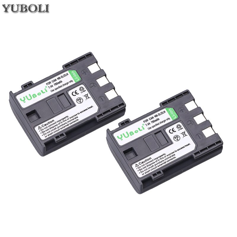 5x NB-2L baterías NB-2LH NB-2L NB2L NB 2L E160814 batería para CANON cámara 350D 400D G7 G9 S30 S40 z1 + LCD cargador: 2battery