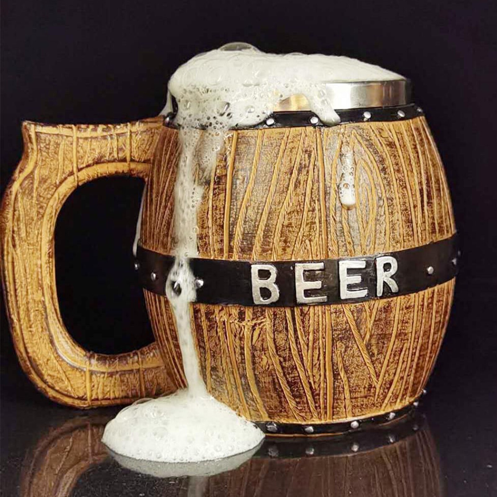 Handmade Beer Mug Stainless Steel Cup Wall Cocktail Mug for Bar Restaurant