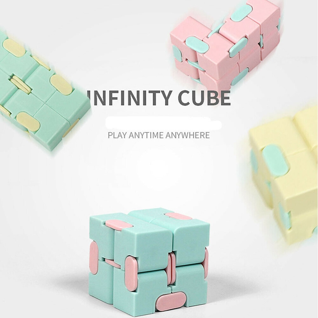 Fidget Speelgoed Kinderen Vingertoppen Decomprimeren Draagbare Lichtgewicht Magic Vierkante Antistress Speelgoed Infinity Puzzel Zintuiglijke Speelgoed #2